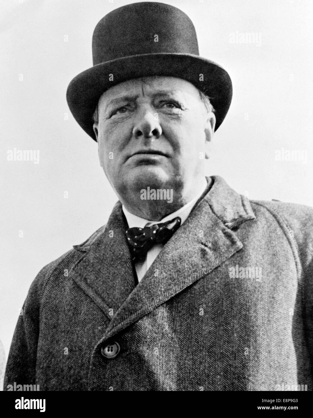 WINSTON CHURCHILL (1874-1965) britischer konservativer Politiker Wahlkampf bei den Parlamentswahlen 1945 Stockfoto