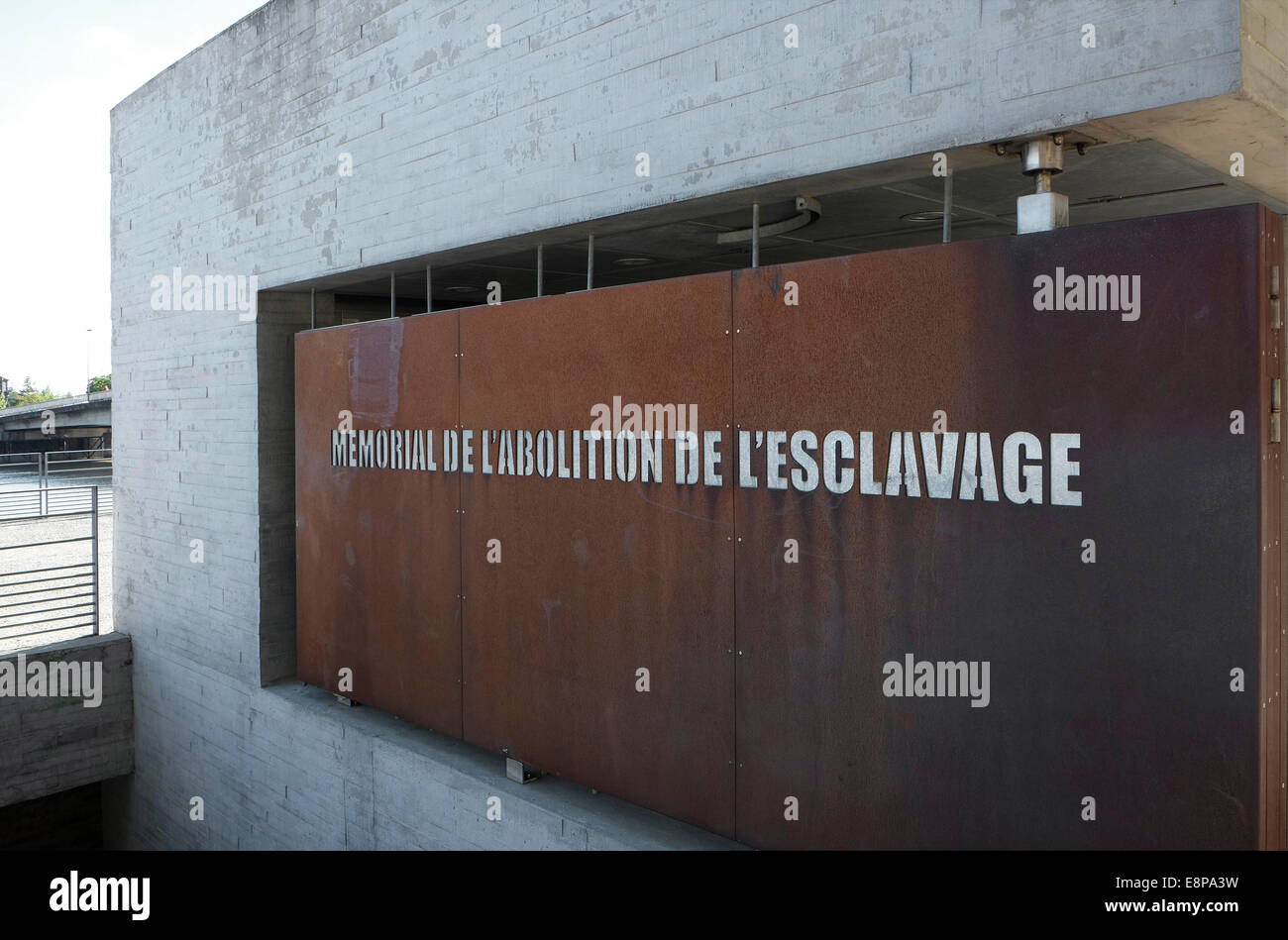 Denkmal für die Abschaffung der Sklaverei, Nantes, Frankreich Stockfoto