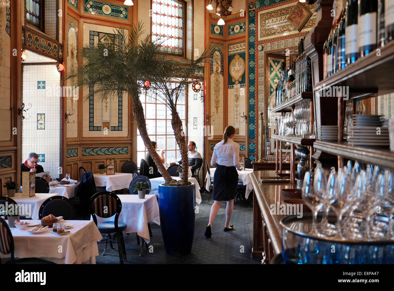 La Cigale Brasserie in Nantes, Frankreich Stockfoto
