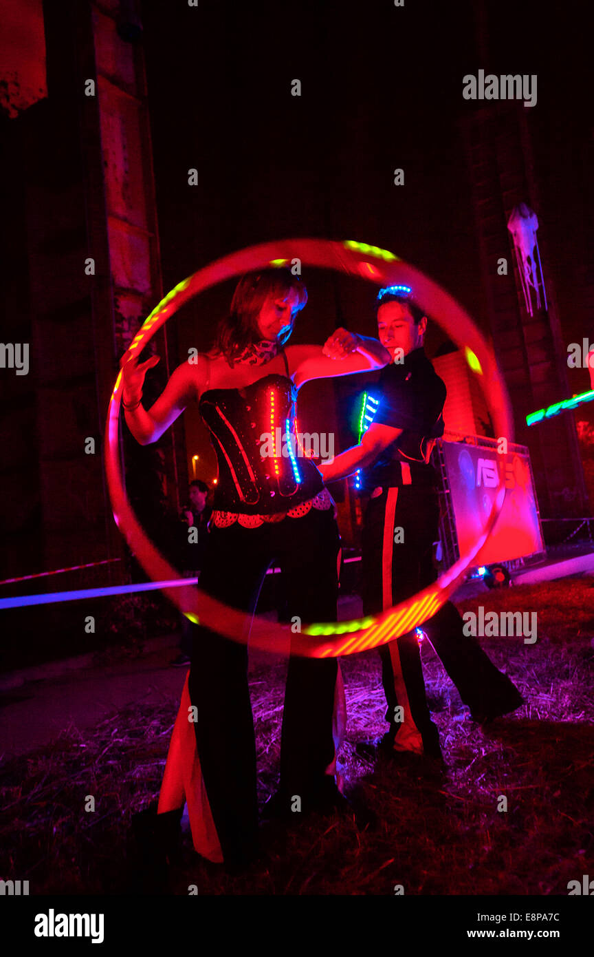 Turin, Italien. 11. Oktober 2014. Parco Dora das Ereignis der elektrischen Ausführung Credit: wirklich Easy Star/Alamy Live News Stockfoto