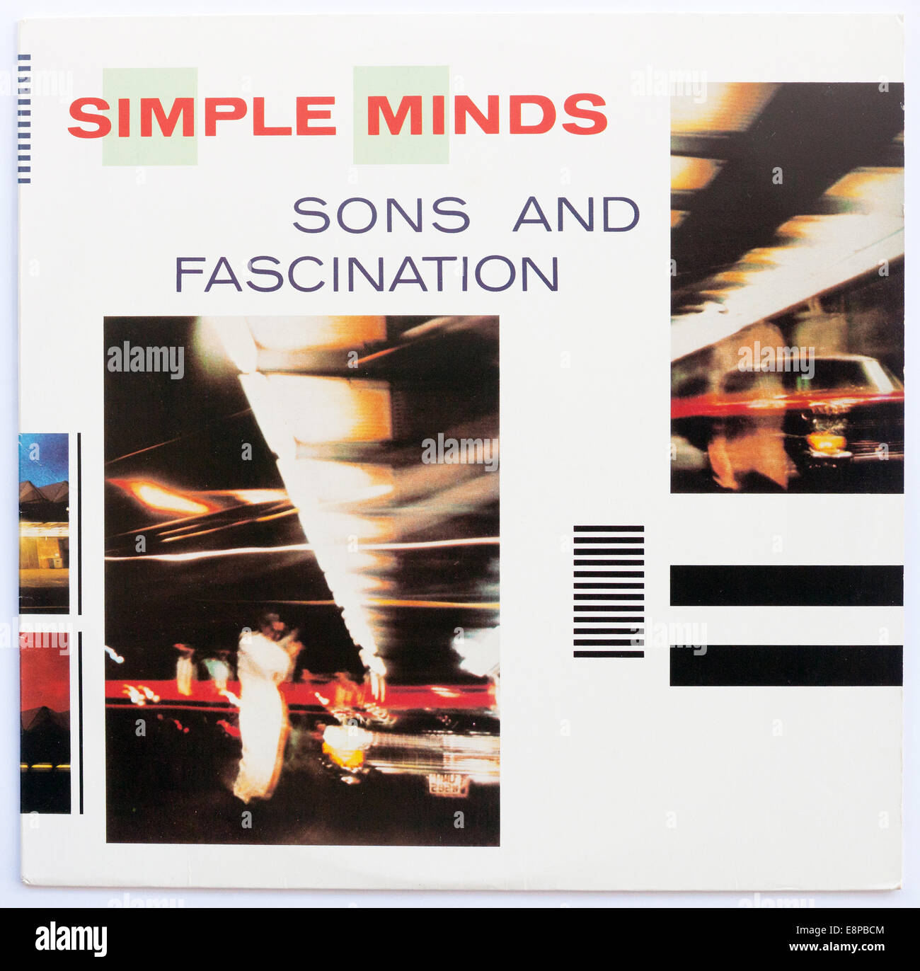 Cover Art for Simple Minds - Sons and Fascination, 1981 Vinyl-Album auf Virgin Records - nur für redaktionelle Verwendung Stockfoto