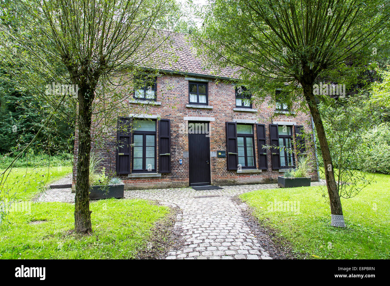 Van Gogh Haus in Cuesmes, der Künstler hier lebte und arbeitete drei Jahre Stockfoto