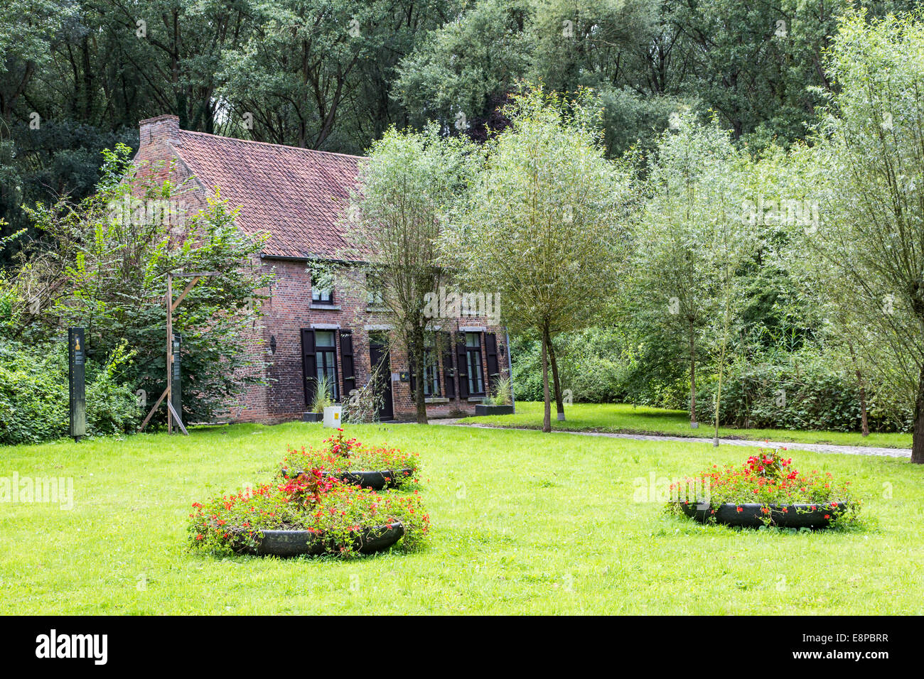 Van Gogh Haus in Cuesmes, der Künstler hier lebte und arbeitete drei Jahre Stockfoto