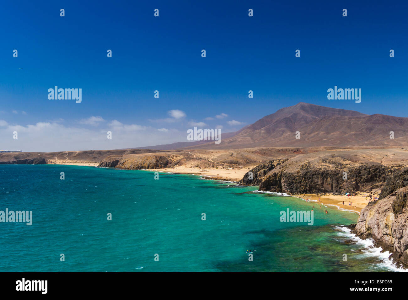Papagayo-Strand auf Lanzarote Stockfoto