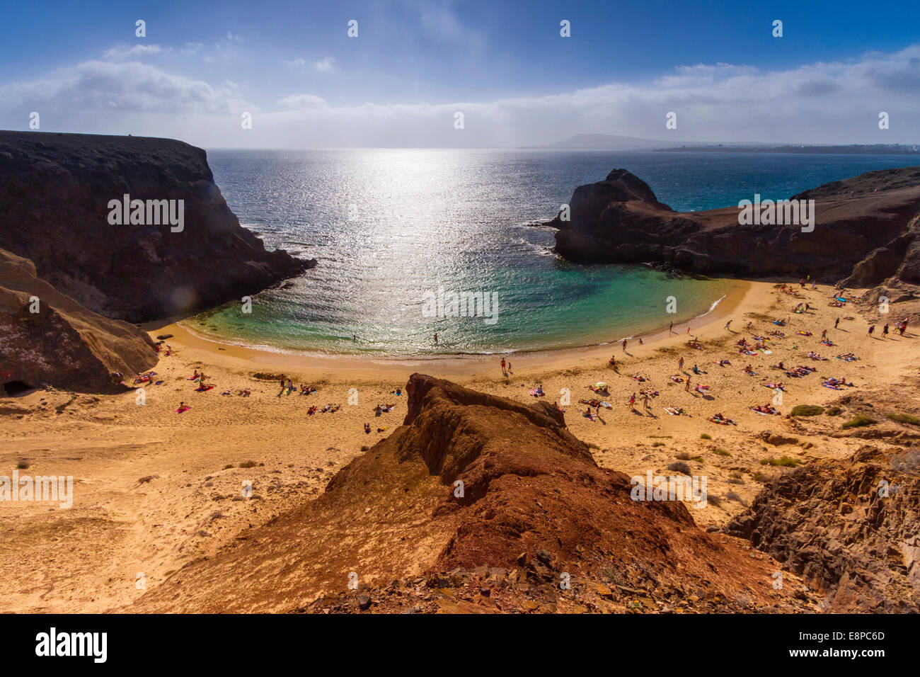 Papagayo-Strand auf Lanzarote Stockfoto