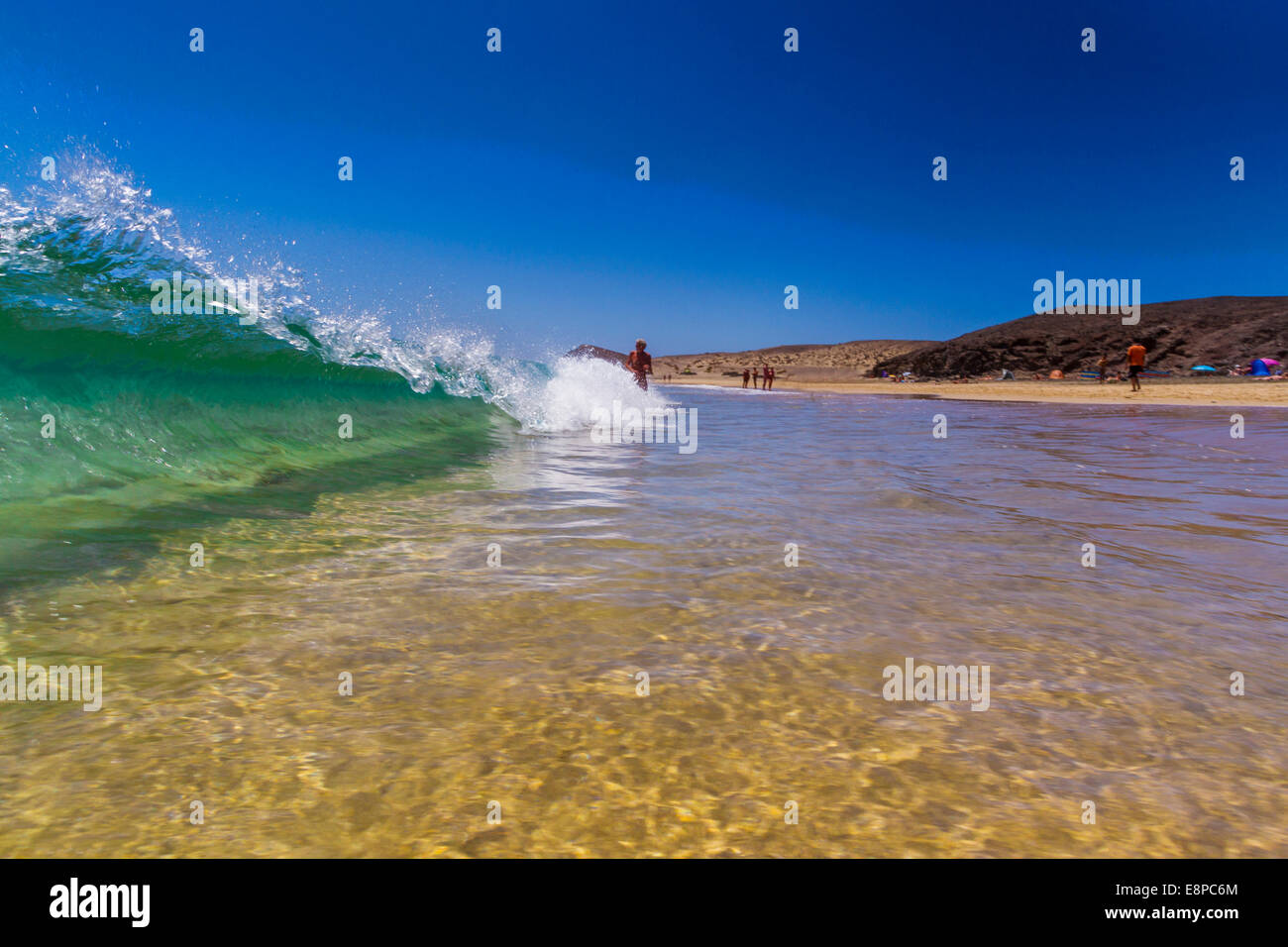 Papagayo-Strand auf Lanzarote Stockfoto