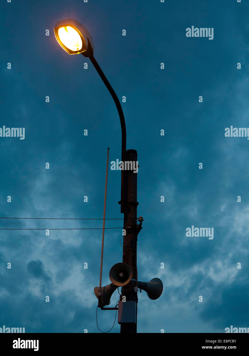 Straßenbeleuchtung Lampe Stockfoto