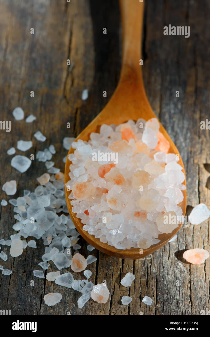 Rosa Salz aus dem Himalaya Stockfoto