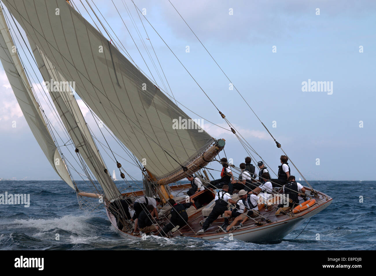 Klassische Yacht Mariska Segeln Stockfoto