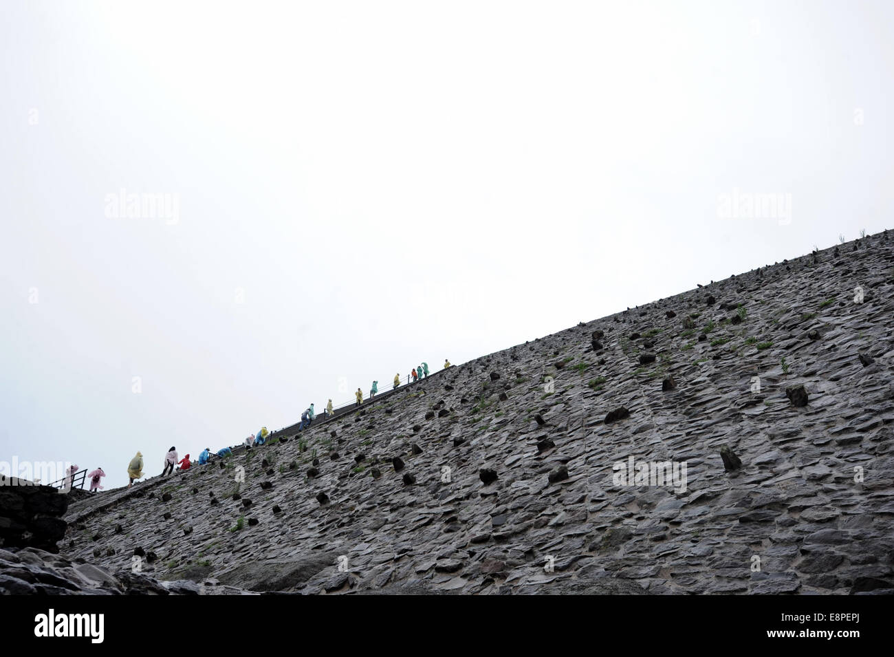 Straße der Toten in Teotihuacán, Mexiko. Stockfoto Straße der Toten in Teotihuacán, Mexiko. Stockfoto