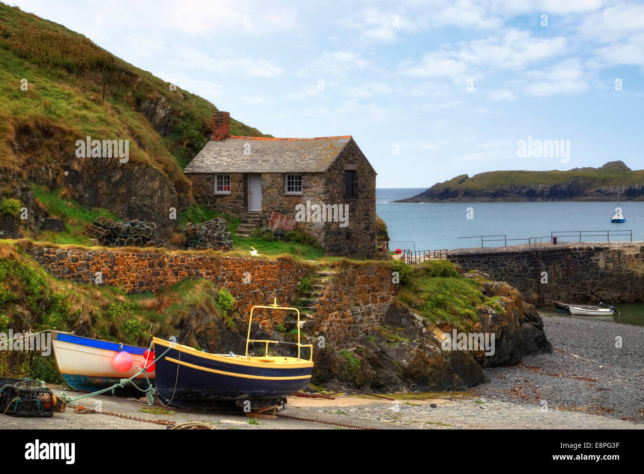 Mullion Cove, Cornwall, England, Vereinigtes Königreich Stockfoto