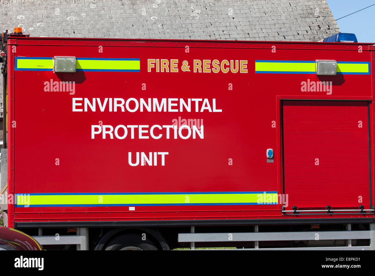 Feuerwehr und Rettungsdienst Umweltschutz Einheit Fahrzeug, County Durham, England UK Stockfoto