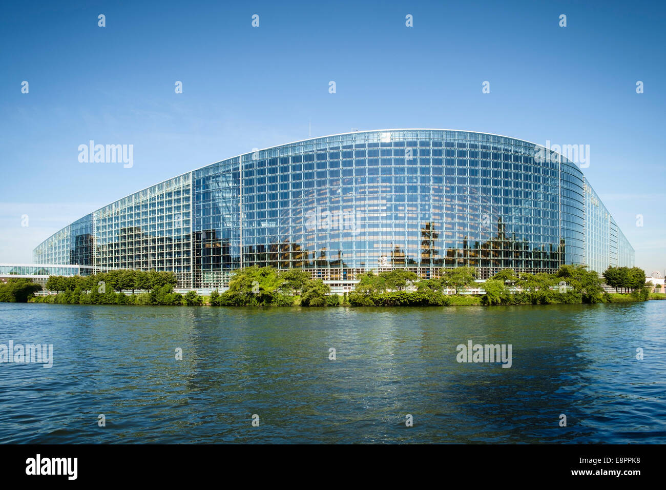 Europäischen Parlament, Straßburg, Frankreich, Europa - Louise-Weiss-Gebäude Stockfoto