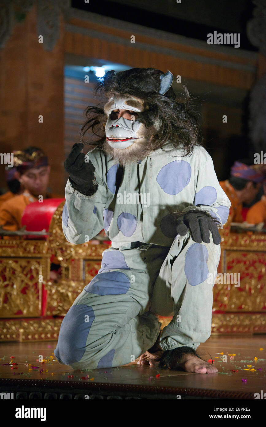 Der Affe Barong Tanz Ubud Bali Indonesien Stockfoto