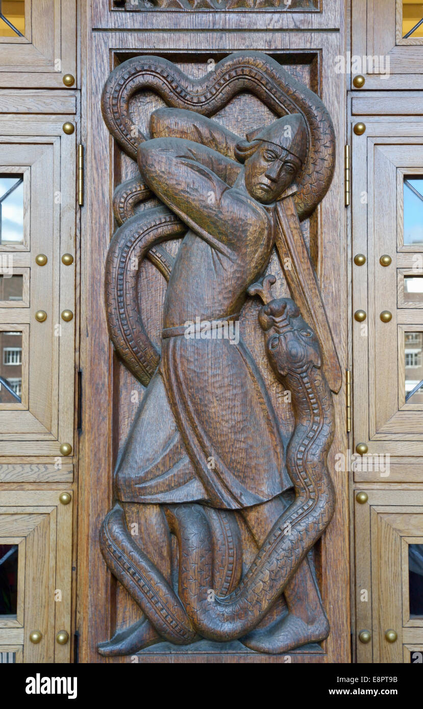 Sigurd und der Schlange, Rathaus, Oslo, Norwegen-140819 62420 Stockfoto
