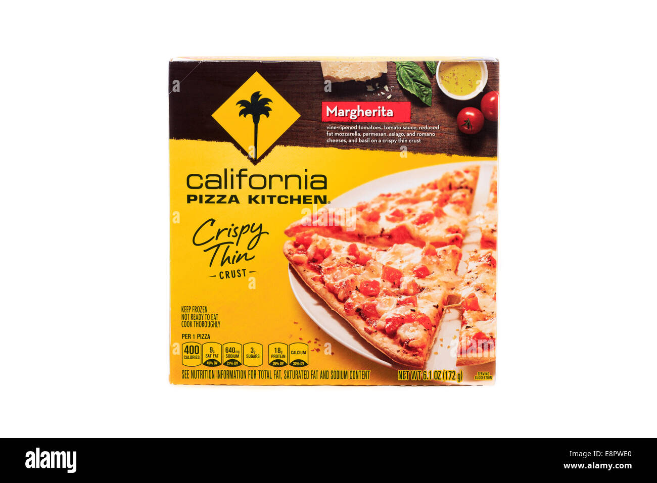 Nestle Marke California Pizza Küche Margherita Pizza zubereitete Fertiggerichte tiefgefroren Stockfoto