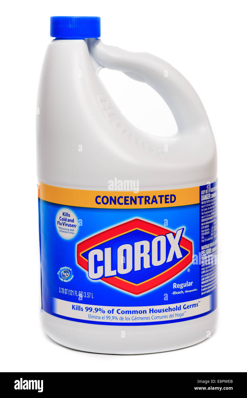 Clorox konzentrierte Bleichmittel Stockfoto