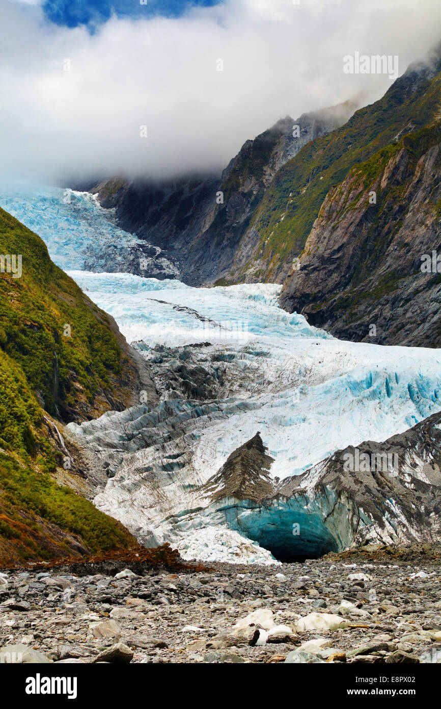 Franz Josef Gletscher, Südalpen, New Zealand Stockfoto