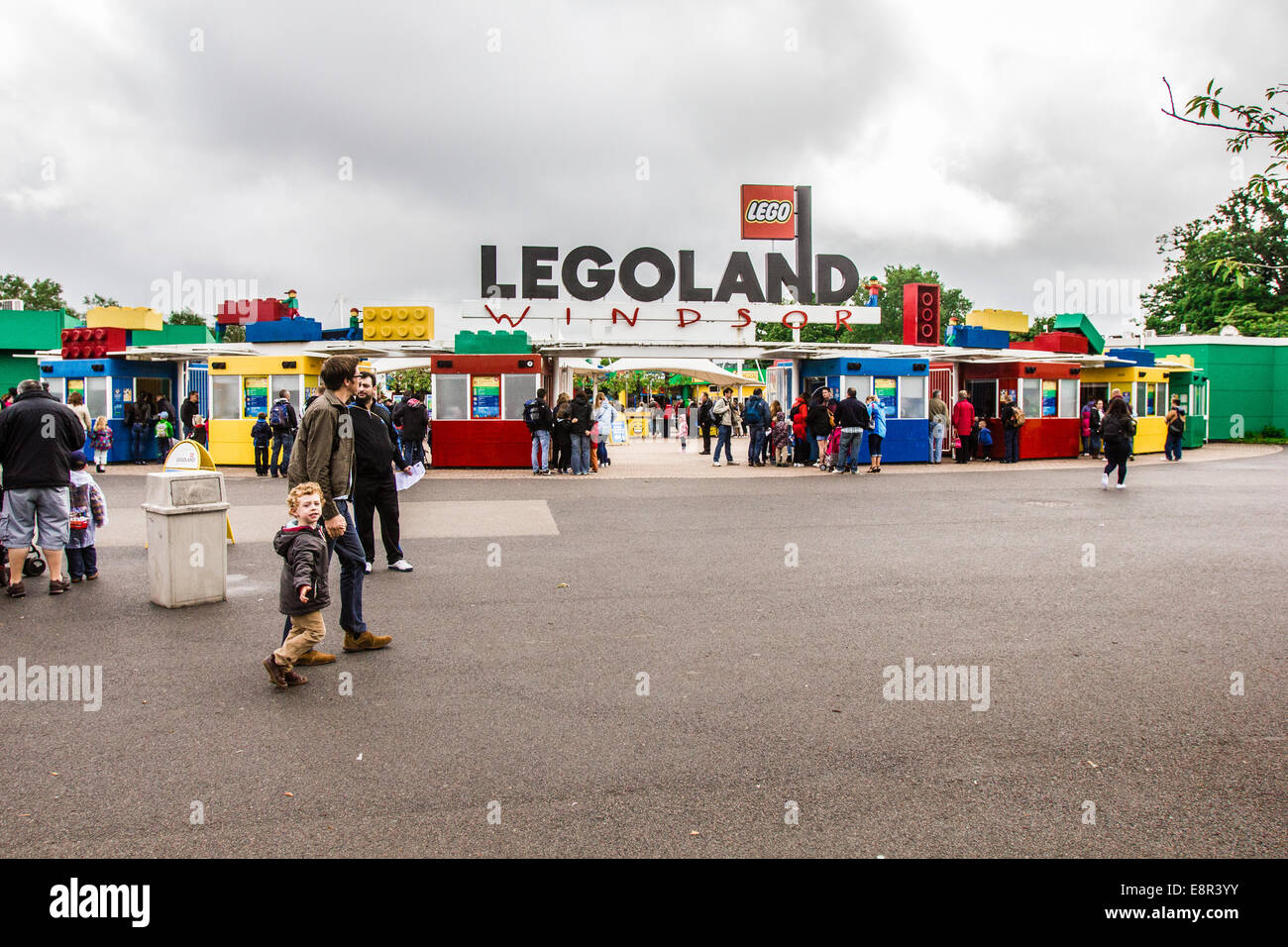 Eingang zum Legoland, Windsor, Berkshire, Vereinigtes Königreich Stockfoto