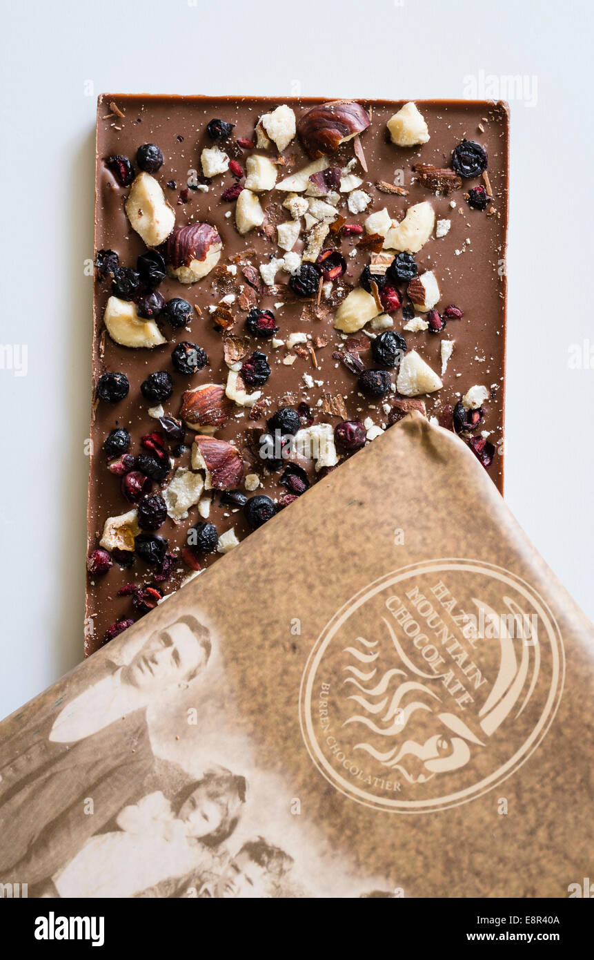 Irische Hasel Nuss Schokolade mit wrapper Stockfoto