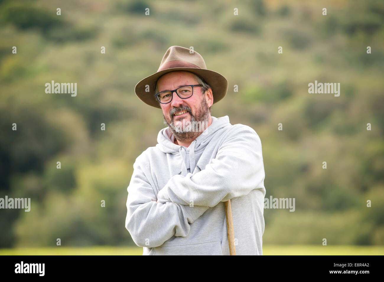 Historischen Verbrechen Autor Michael Jecks, Devon UK Stockfoto