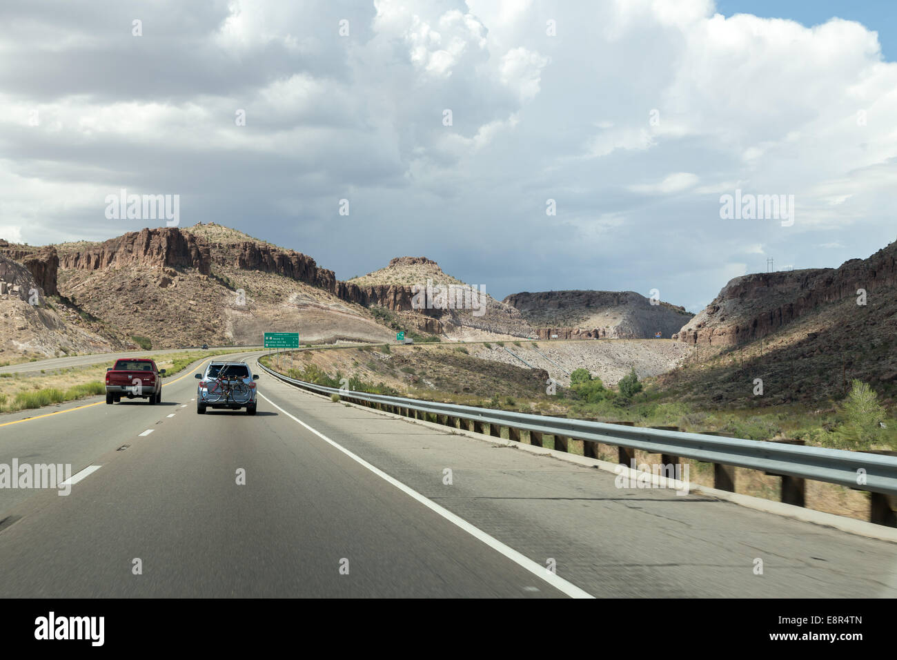 Auf der Route 66 in Arizona, USA Stockfoto