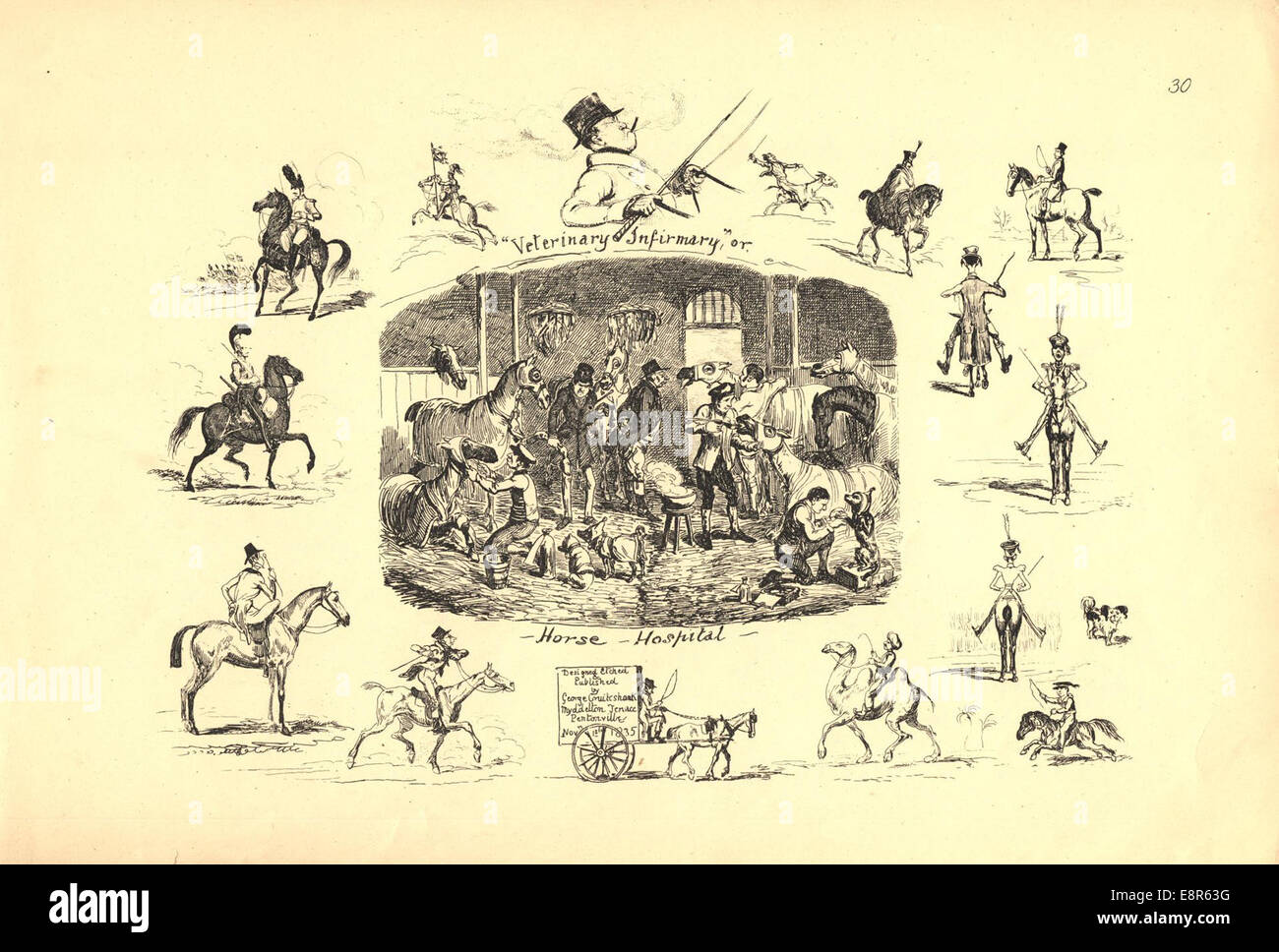 Künstler: George Cruikshank Veröffentlichungsinformationen: London: entworfen, geätzt, herausgegeben von George Cruikshank, 1835 körperliche D Stockfoto