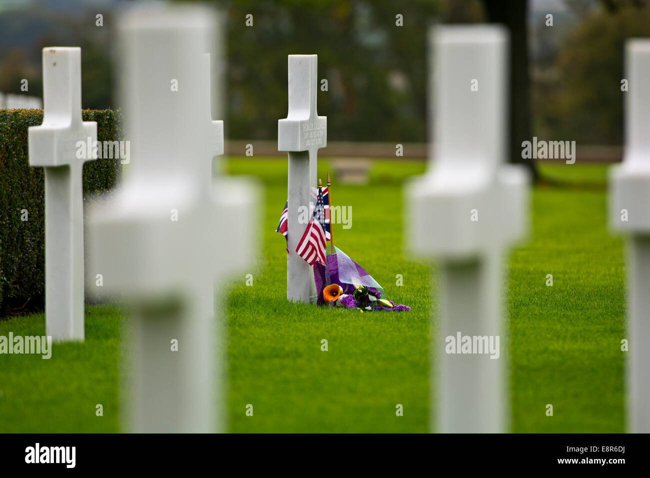 Grab von amerikanischen Soldaten Stockfoto