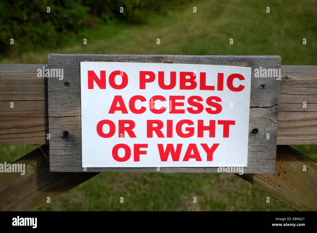 Kein öffentlicher Zugriff verboten Schild, UK Stockfoto