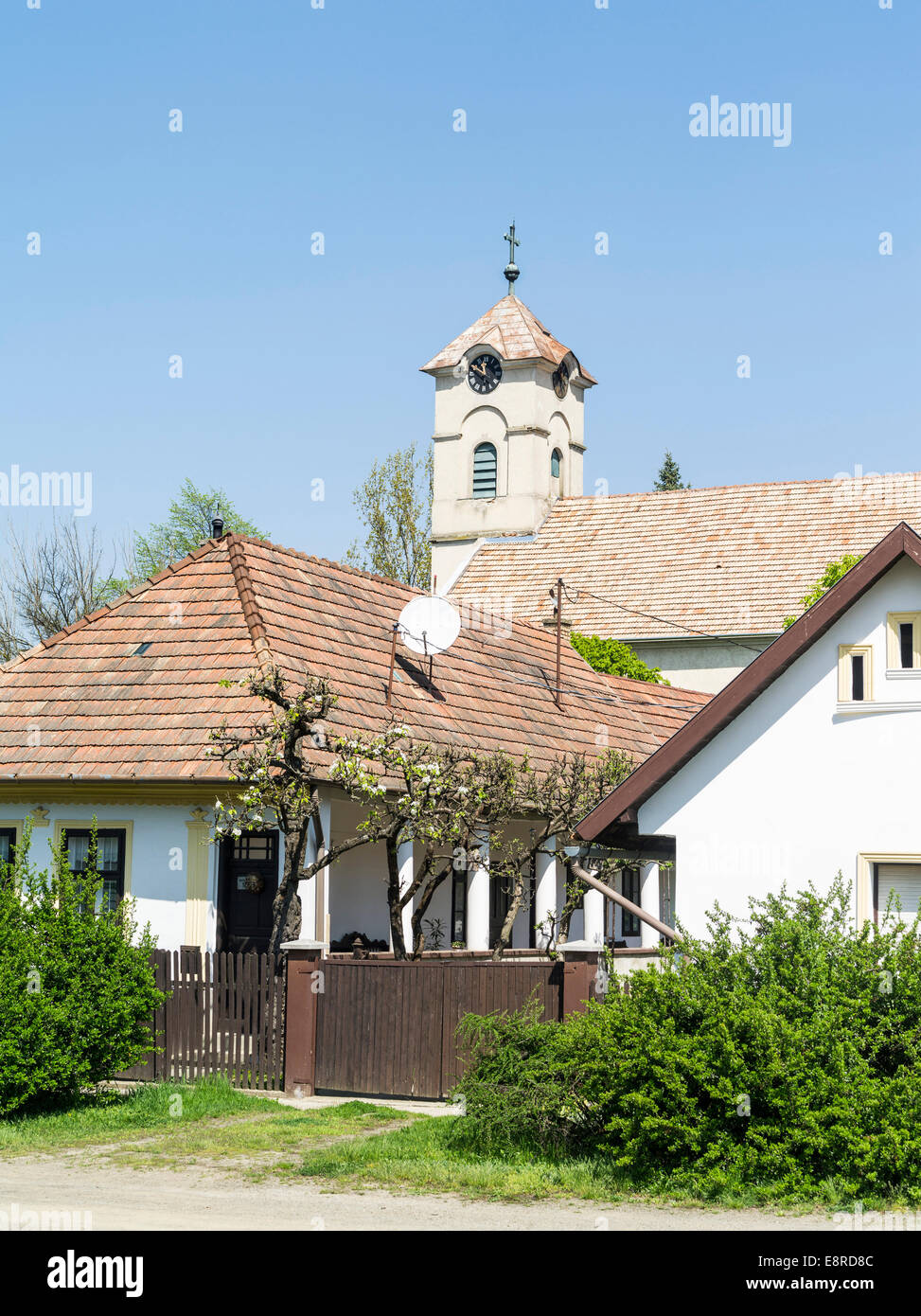 Nagyboerzsoeny, eine ehemalige Bergarbeiterdorf in Nordungarn. (Großformatige Größen erhältlich) Stockfoto