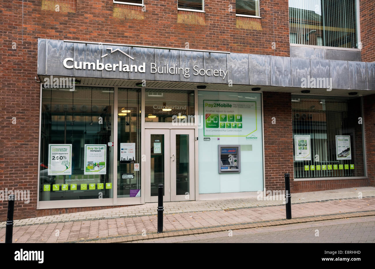 Die Cumberland-Bausparkasse öffentliches Amt in Carlise, England. Stockfoto