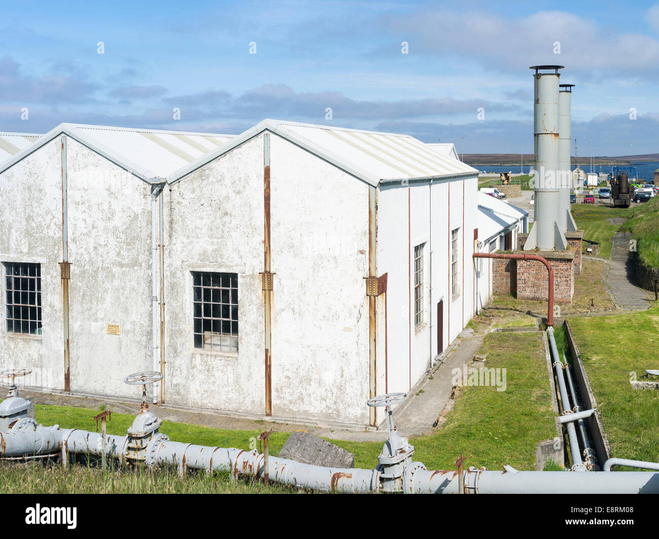 Die Pumpstation, Scapa Flow Visitor Center und Museum, Insel Hoy, Orkney Inseln, Schottland. Stockfoto