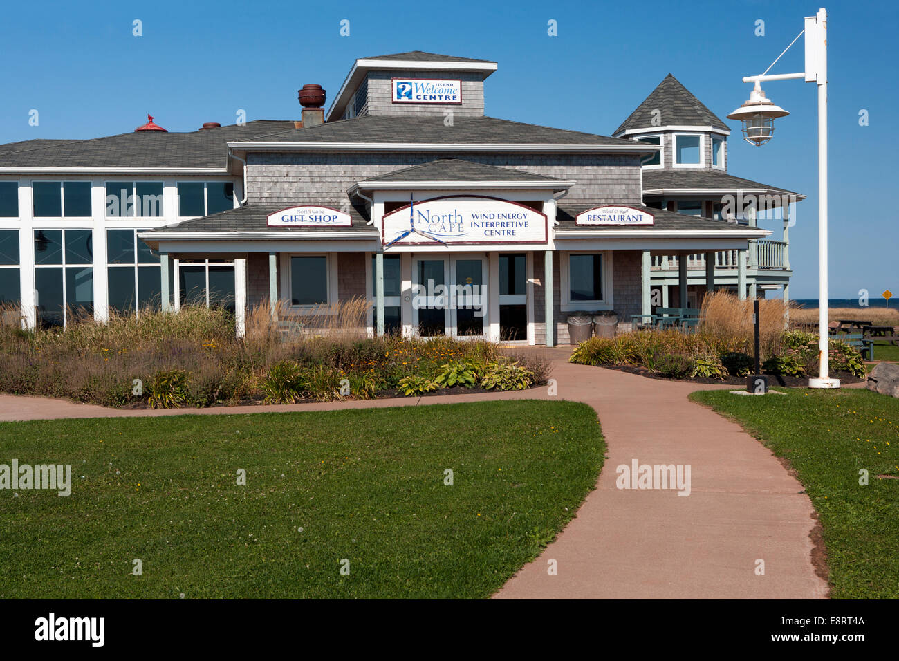 North Cape Wind Energie Interpretive Centre - Nordkap - Prince Edward Island, Canada Stockfoto