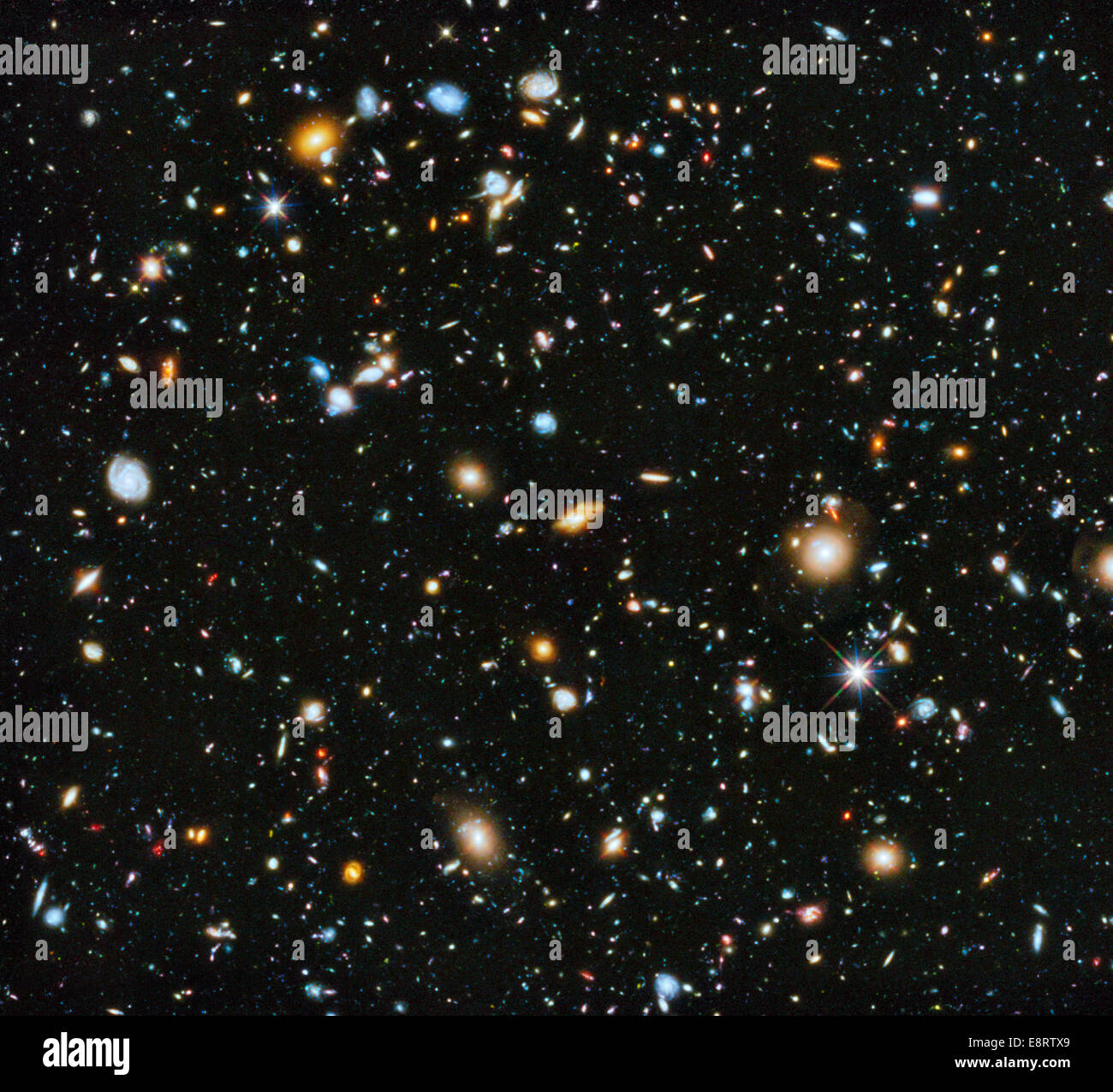 Astronomen verwenden Hubble-Weltraumteleskop der NASA haben ein umfassendes Bild von der sich entwickelnden Universum – zu den bedeutendsten zusammengestellt. Stockfoto