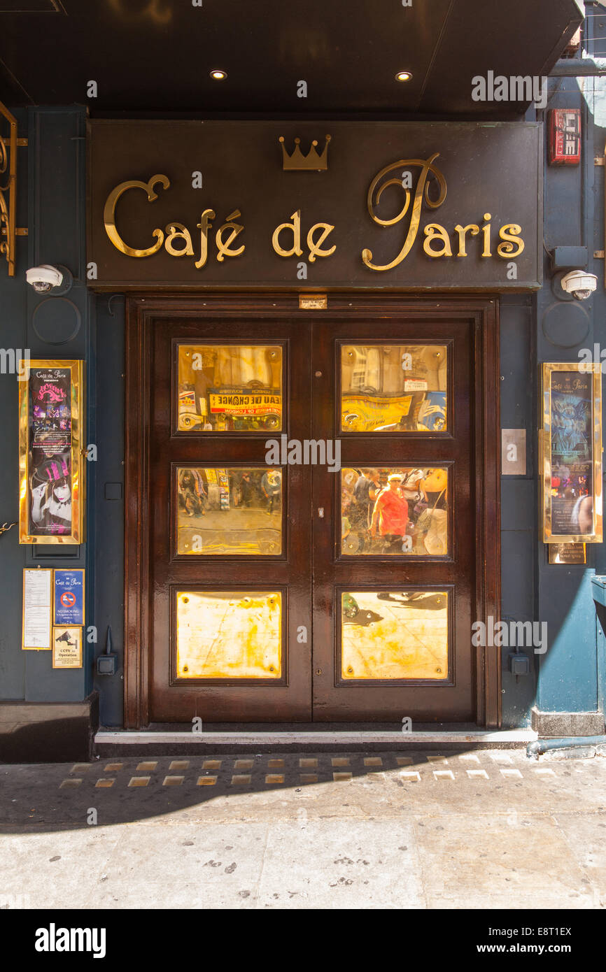 Café de Paris Nachtclub, Coventry Street in der Nähe des Leicester Square, London, England, Vereinigtes Königreich. Stockfoto