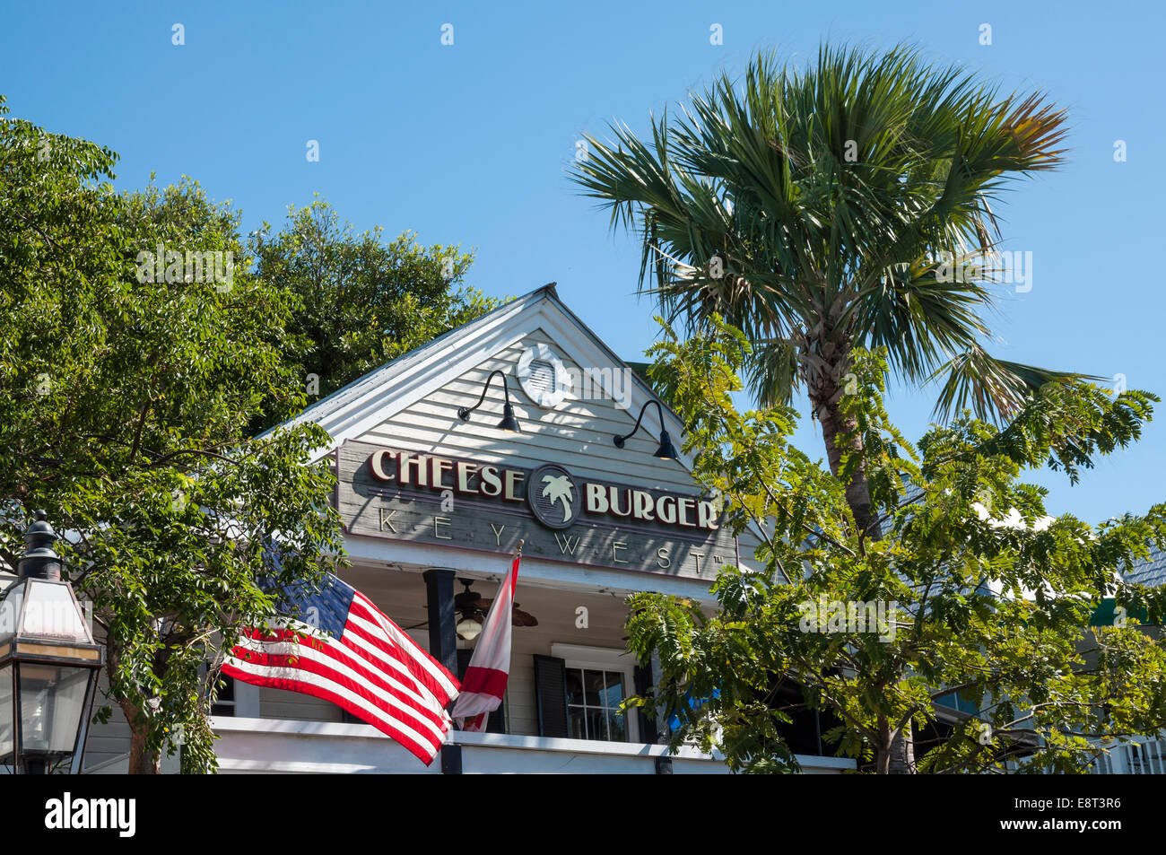 Käse-Burger-Restaurant in Key West, Florida, USA Stockfoto