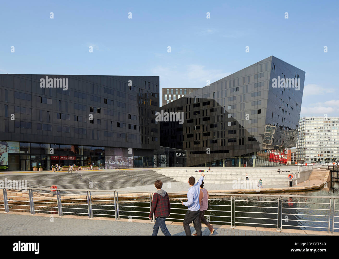 Entwicklung der Mann-Insel, Liverpool, Vereinigtes Königreich. Architekt: Broadway Malyan Limited, 2014. Gesamtansicht. Stockfoto