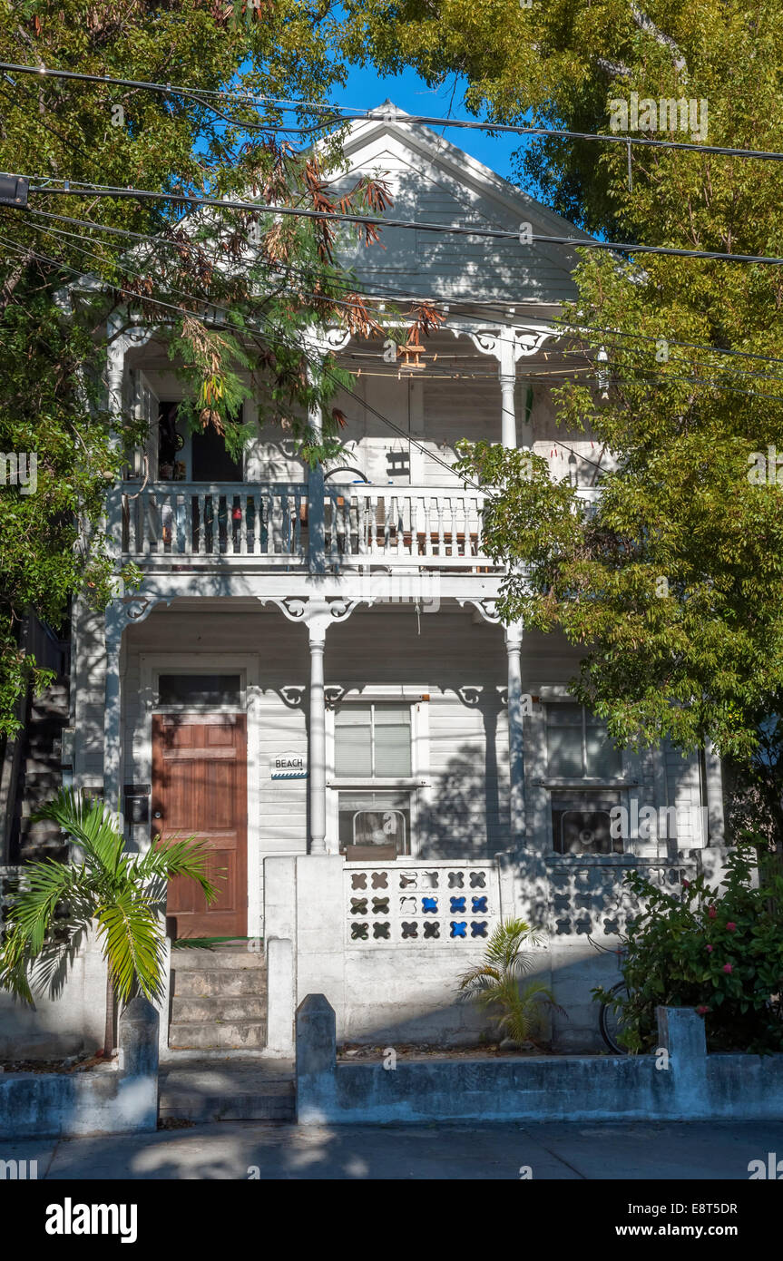 Holzhaus in Key West, Florida, USA Stockfoto