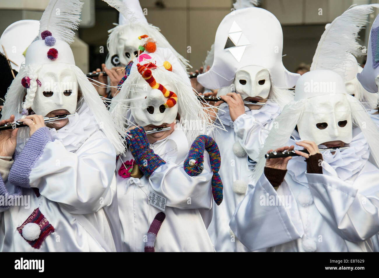 Karnevalsumzug, traditionelle Karneval in Basel, Schweiz Stockfoto