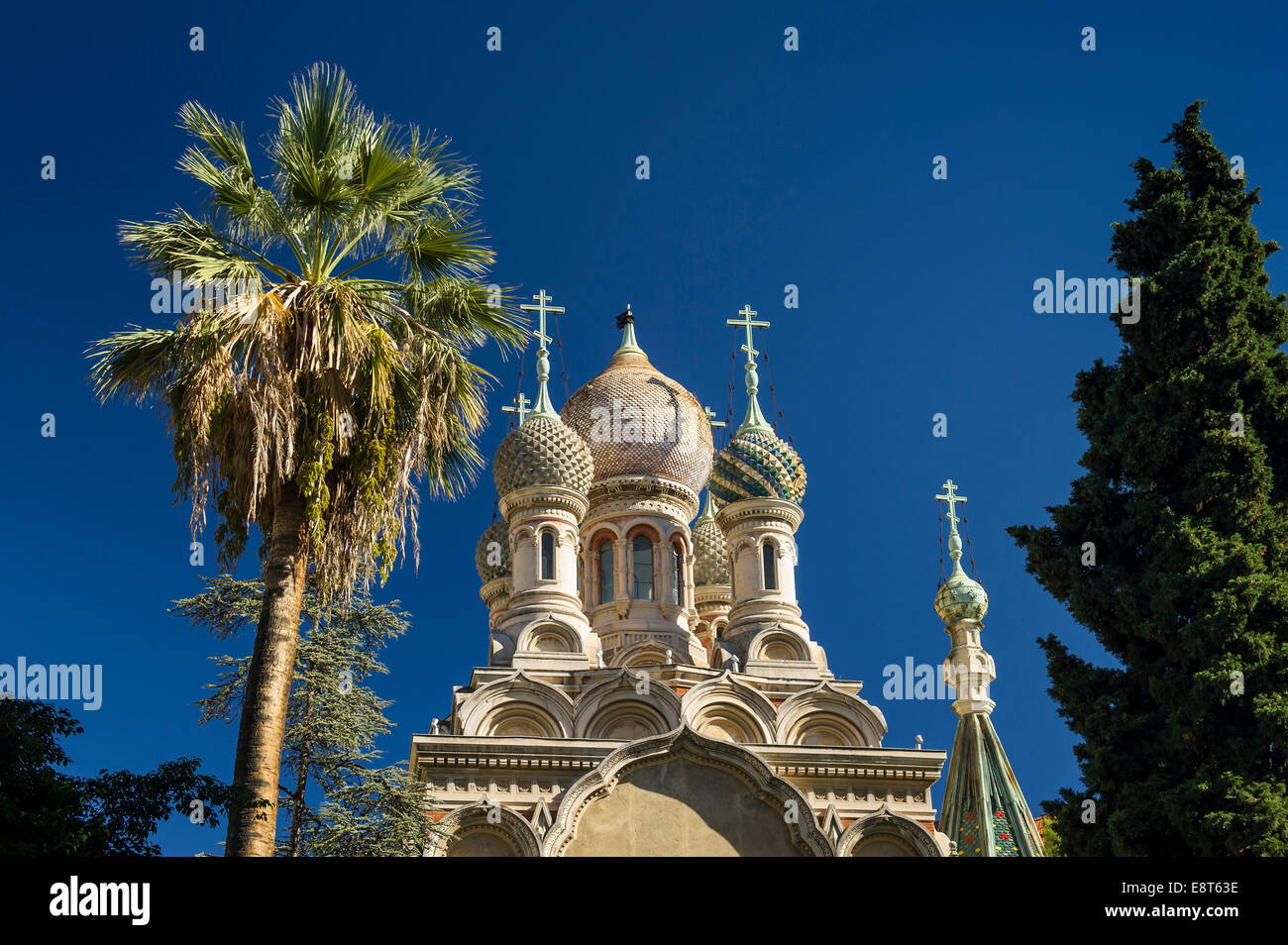 Orthodoxe Kirche, San Remo, Imperia, Riviera dei Fiori, Ligurien, Italien Stockfoto