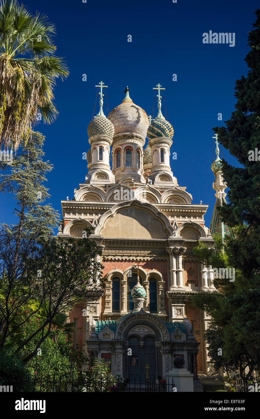Orthodoxe Kirche, San Remo, Imperia, Riviera dei Fiori, Ligurien, Italien Stockfoto