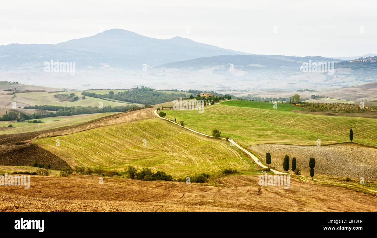 Eine Ansicht des Monte Amiata in der südlichen Toskana Stockfoto