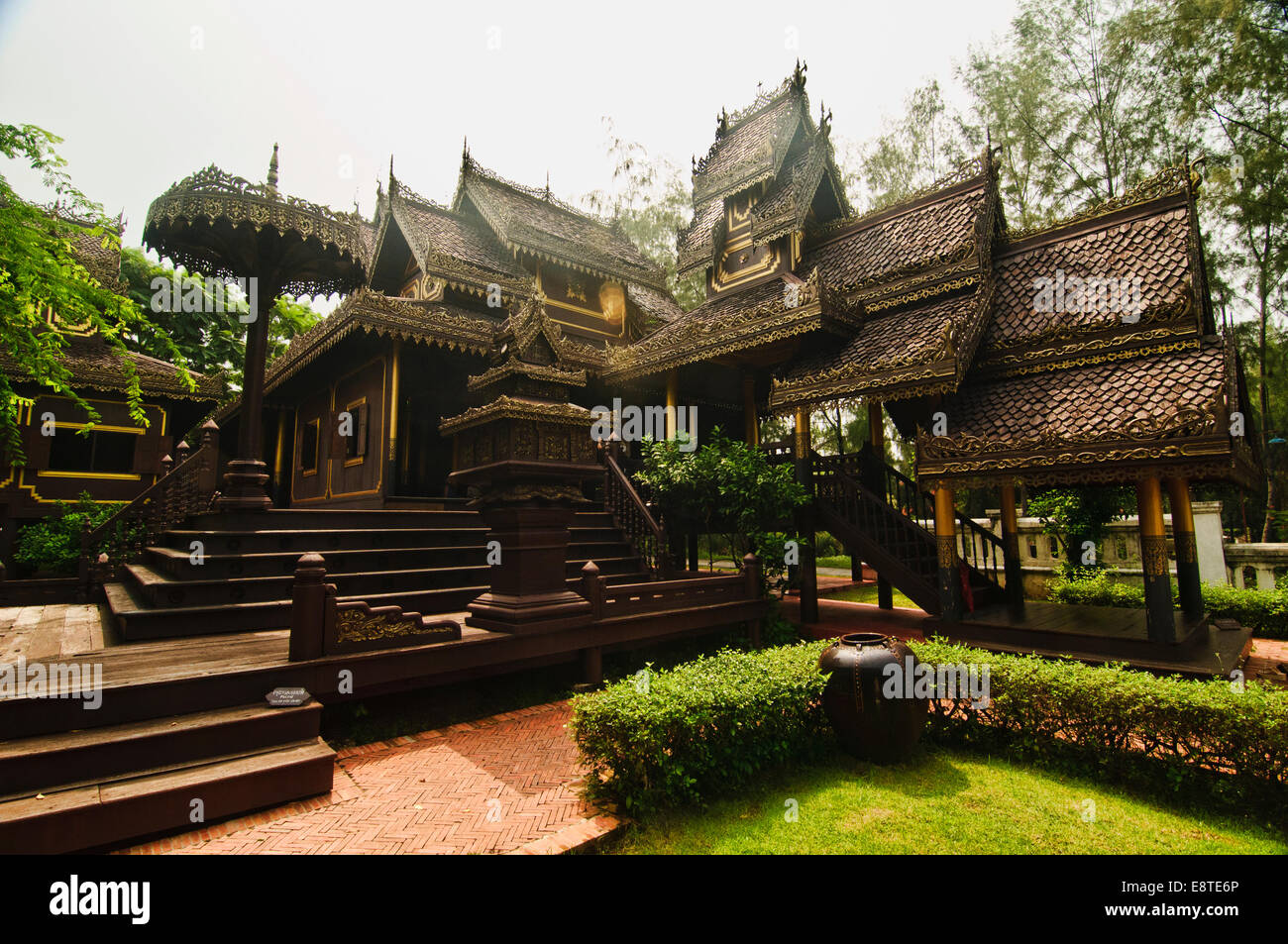 Wat Chong Kham, Lampang im alten Siam Park, Thailand Stockfoto