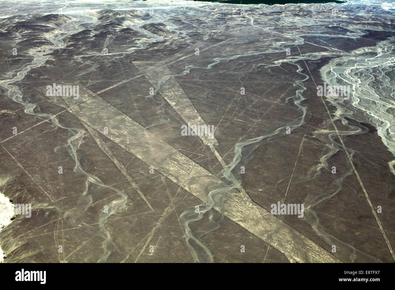 Die Nazca-Linien in Peru Stockfoto