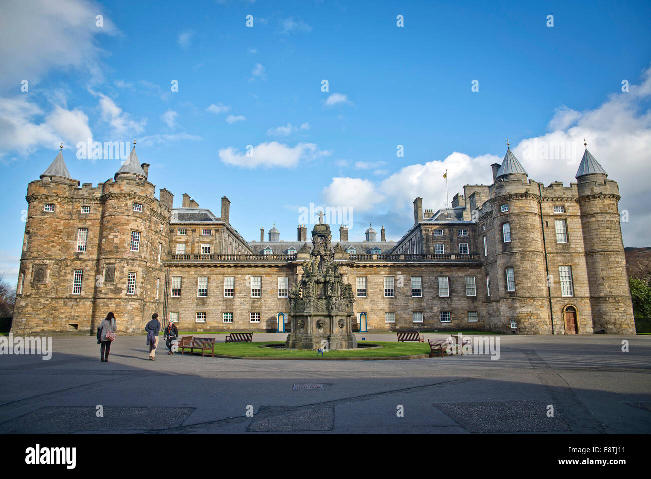 Palace of Holyrood House auf der Royal Mile in Edinburgh Stockfoto