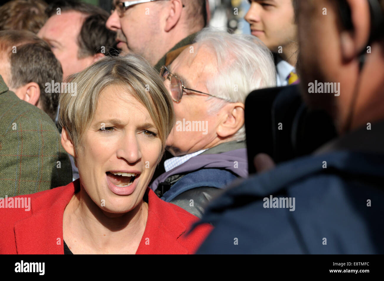 Rachel Younger, Himmel-Nachrichten-Korrespondent in Rochester für 2014 Nachwahl... Stockfoto