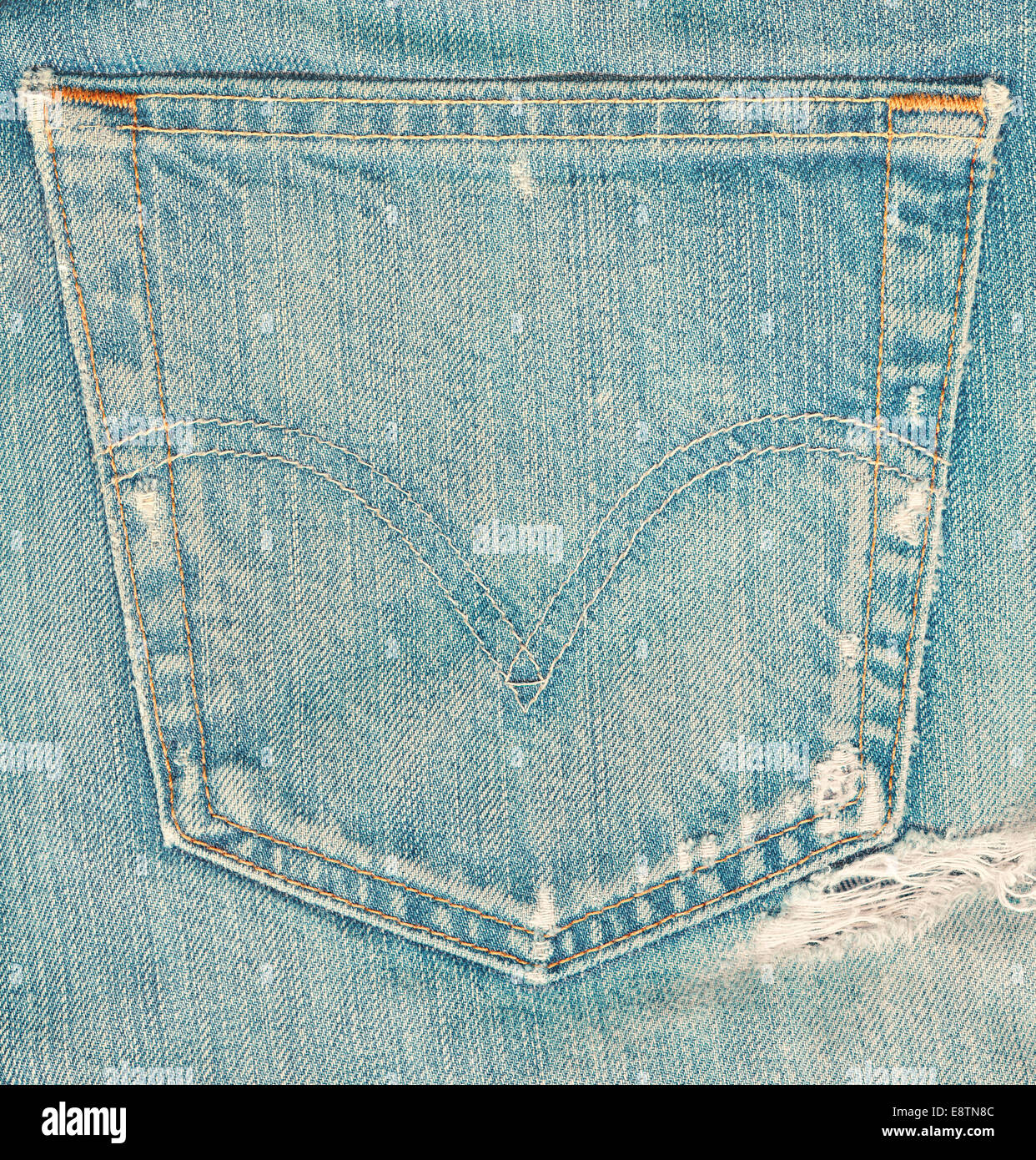 Im Alter von Jeans Textur Hintergrund Stockfoto