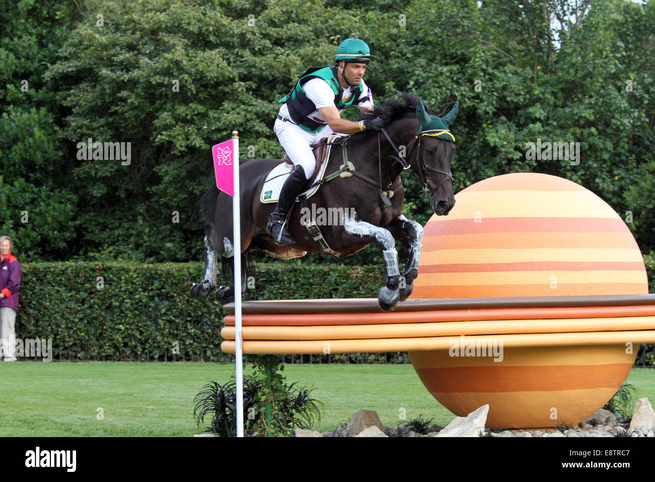 Ruy Fonseca auf Tom Bombadill auch bei den Olympischen Spielen London 2012 Stockfoto