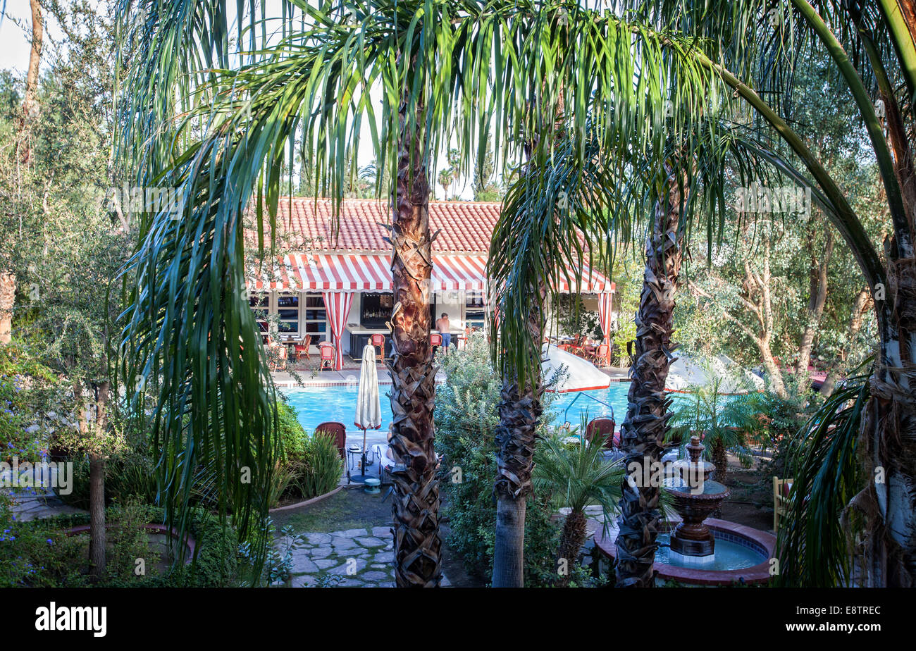 Das Colony Palms Hotel in Palm Springs Stockfoto