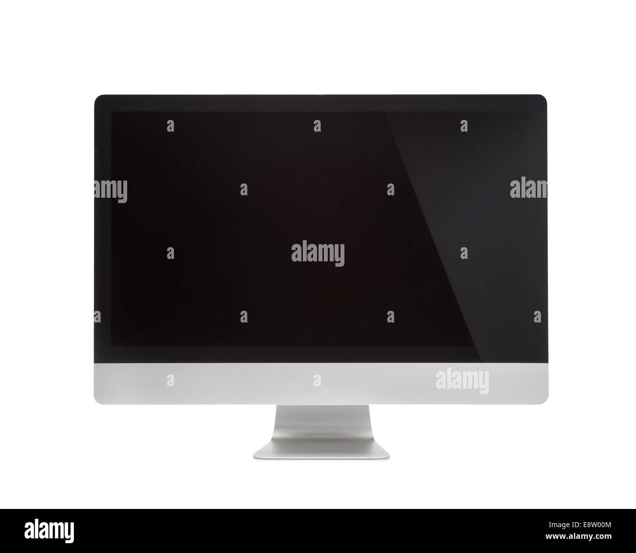 Computer Bildschirm isolierten auf weißen Hintergrund Stockfoto